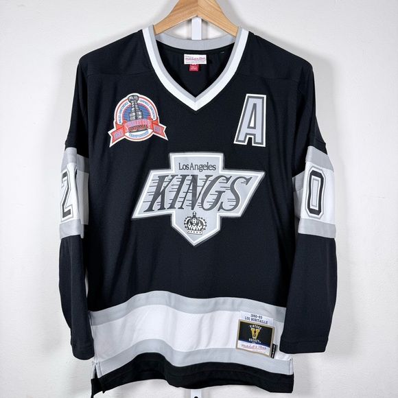 Luc Robitaille 1992-93 Los Angeles Kings #20 Mitchell & Ness Jersey